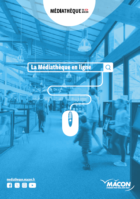 Couverture de la plaquette "La Médiathèque en ligne", édition 2025