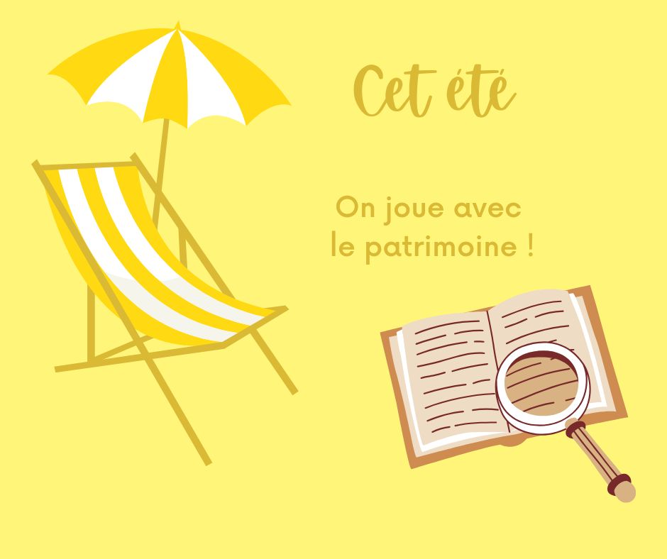 Premier numéro du cahier de vacances du patrimoine.