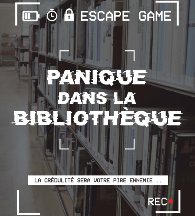 Escape Game - mercredi 22 avril à 14h (COMPLET) et 16h, sur inscription